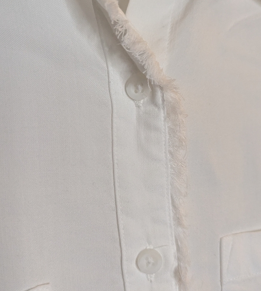 Anthropologie Cloth & Stone White Button Down Shirt - Picture 4 of 5